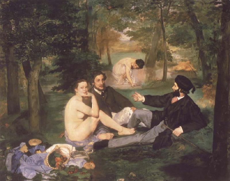 Edouard Manet The Fruhstuck in the free